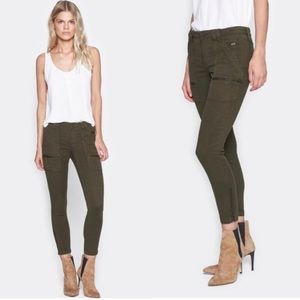 Joie Park Skinny Pants in fatigue green size 30